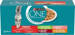 Intratuin Purina natvoer One Sterilcat mix adult 85 g 40 stuks aanbieding