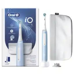 MediaMarkt Oral-b Elektrische Tandenborstel Io3 Blauw + Pouch Special Edition Elektrische Blauw aanbieding