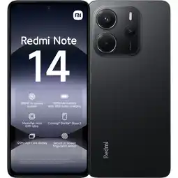 MediaMarkt XIAOMI Redmi Note 14 - 4G - Midnight Zwart + Redmi Buds 6 Lite Zwart - 128 GB Zwart aanbieding