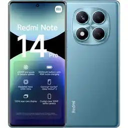 MediaMarkt XIAOMI Note 14 Pro - 4G - 256 GB - Blauw + Buds 6-Zwart - 256 GB Blauw aanbieding