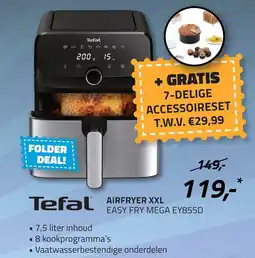 Obbink Tefal airfryer XXL aanbieding