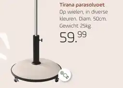 Coppelmans Tirana parasolvoet aanbieding