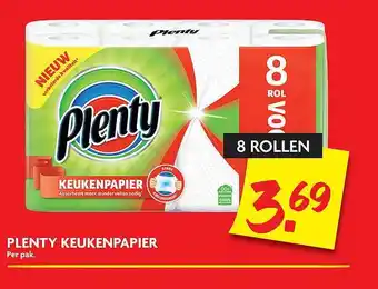 Dekamarkt Plenty Keukenpapier aanbieding