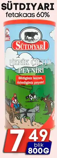 Özbaktat Supermarkt Sütdiyari fetakaas 60% aanbieding