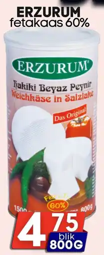 Özbaktat Supermarkt Erzurum fetakaas 60% aanbieding