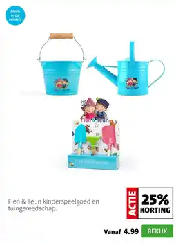 Intratuin Fien & Teun kinderspeelgoed en tuingereedschap. aanbieding