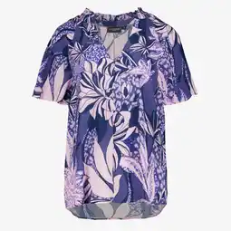 Scapino TwoDay dames top met bloemenprint paars aanbieding