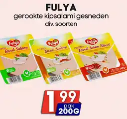 Özbaktat Supermarkt Fulya gerookte kipsalami gesneden aanbieding