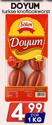 Özbaktat Supermarkt Doyum turkse knoflookworst aanbieding
