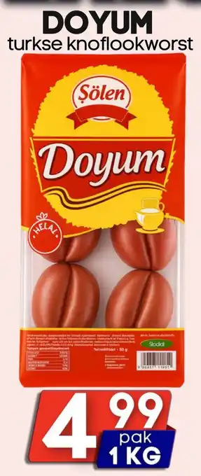 Özbaktat Supermarkt Doyum turkse knoflookworst aanbieding