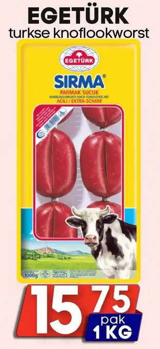 Özbaktat Supermarkt Egetürk turkse knoflookworst aanbieding