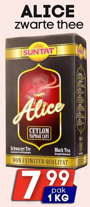 Özbaktat Supermarkt Alice zwarte thee aanbieding