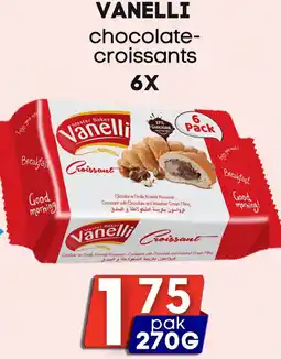 Özbaktat Supermarkt Vanelli chocolate- croissants croissants aanbieding