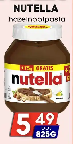 Özbaktat Supermarkt Nutella hazelnootpasta aanbieding