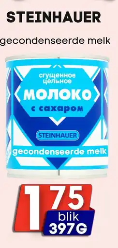 Özbaktat Supermarkt Steinhauer gecondenseerde melk aanbieding