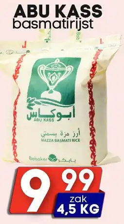 Özbaktat Supermarkt Abu kass basmatirijst aanbieding