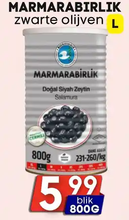 Özbaktat Supermarkt Marmarabirlik zwarte olijven aanbieding