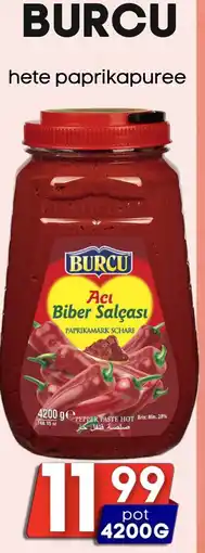 Özbaktat Supermarkt Burcu hete paprikapuree aanbieding