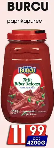 Özbaktat Supermarkt Burcu paprikapuree aanbieding