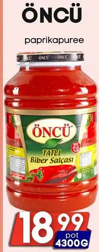 Özbaktat Supermarkt Öncü paprikapuree aanbieding
