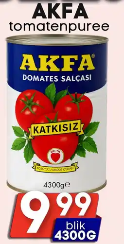 Özbaktat Supermarkt Akfa tomatenpuree aanbieding