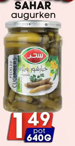 Özbaktat Supermarkt Sahar augurken aanbieding