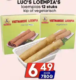 Özbaktat Supermarkt Luc's loempia's aanbieding