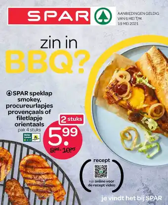 Spar Spar Speklap Smokey, Procureurlapjes Provençaals Of Filetlapje Orientaals aanbieding