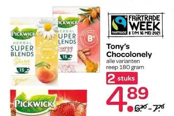 Spar Tony's Chocolonely aanbieding