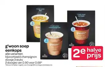 Spar G'woon Soep Eenkops aanbieding