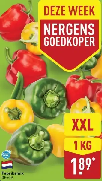 ALDI Paprikamix aanbieding
