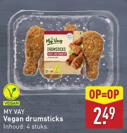 ALDI My vay Vegan drumsticks aanbieding