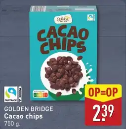 ALDI Golden bridge Cacao chips aanbieding