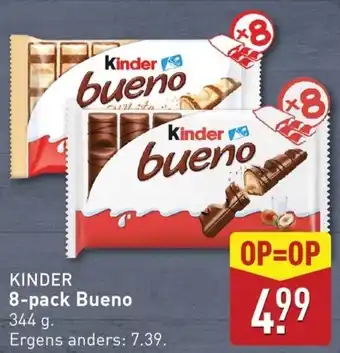 ALDI Kinder  8 pack Bueno aanbieding