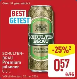 ALDI Schulten brau premium pilsener aanbieding