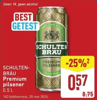 ALDI Schulten brau premium pilsener aanbieding