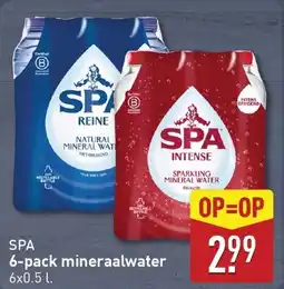 ALDI Spa 6 pack mineraalwater aanbieding