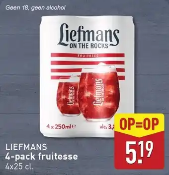 ALDI Liefmans 4 pack fruitesse aanbieding