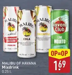 ALDI Malibu of havana mixdrink aanbieding
