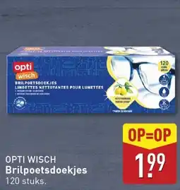 ALDI Opti wisch brilpoetsdoekjes aanbieding