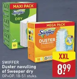 ALDI Swiffer duster navulling of sweeper dry aanbieding