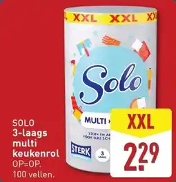 ALDI Solo 3 laags multi keukenrol aanbieding