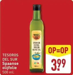 ALDI Tesoros del sur spanish extra virgin olive oil aanbieding