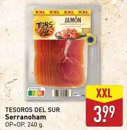 ALDI Tesoros del sur serranoham aanbieding