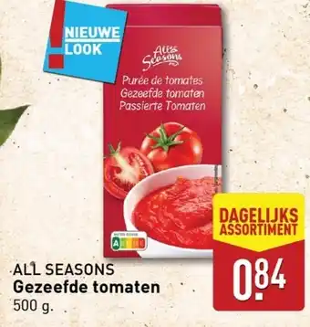 ALDI All seasons gezeefde tomaten aanbieding