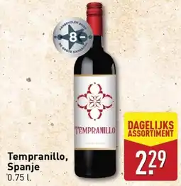 ALDI Tempranillo, spanje aanbieding