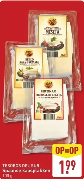 ALDI Tesoros del sur spaanse kaasplakken aanbieding