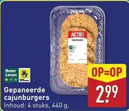 ALDI Gepaneerde cajunburgers aanbieding
