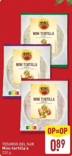 ALDI Tesoros del sur mini tortilla's aanbieding