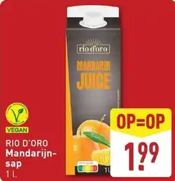ALDI Rio d'oro mandarijn sap aanbieding